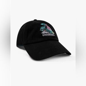 Chubbies Tropical Toucan Embroidered Dad Baseball Hat Black Adjustable NWOT